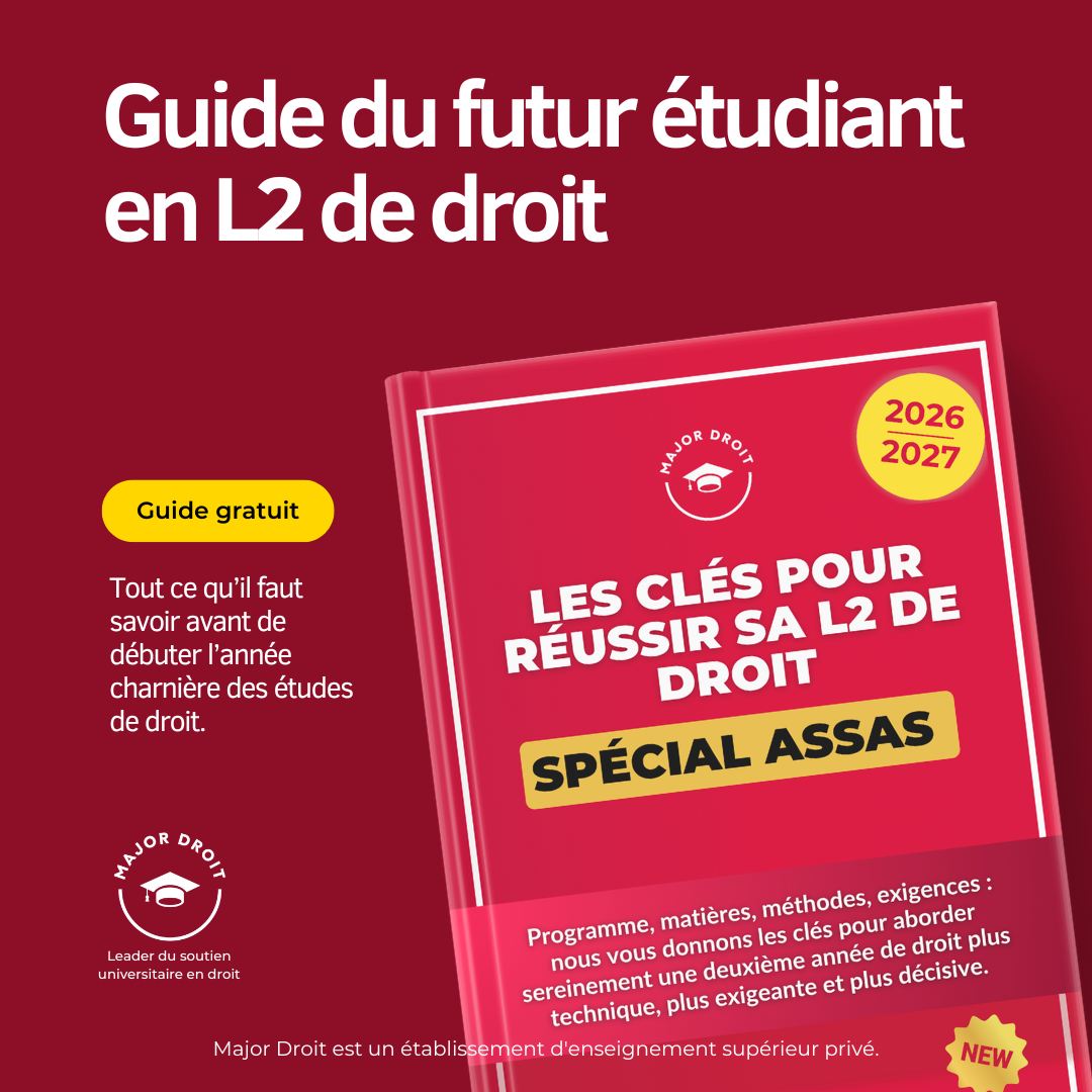 Les clés pour réussir sa L2 de droit à Assas - Guide 2026-2027